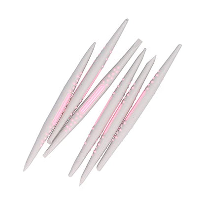 FLEXMAN 6Pcs Silicone Clay Sculpting Tool, Fondant Cake Decorating Tools, Modeling Dotting Tool, Pottery Craft Use for DIY Handicraft, Silicone Brush, Sculpture Pottery, Nail Art