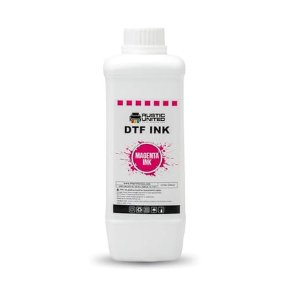 Premium Magenta DTF Ink Refill 1L / 34oz for Heat Transfer Printing, Compatible with Epson ET-8550, ET-8500, XP-15000, L1800, L805, R1390, R2400, DX5, DX7, XP600, I3200 Printers - color: Magenta, size: 1000ml