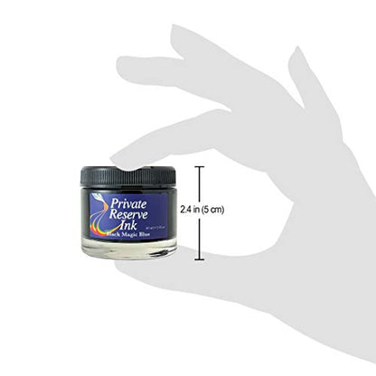 Private Reserve Premium Fountain Pen Ink, 60ml Bottle, Black Magic Blue | Premium fountain pen ink with smooth flow, rich color, and reliable everyday writing performance. - color: Black Magic Blue