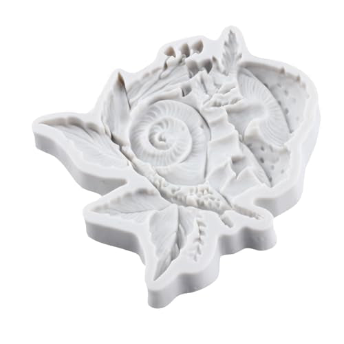 Mushroom Snail Polymer Clay Mold Snail Mushroom Silicone Molds for DIY Crafts Epoxy Resin Casting Air Dry Polymer Clay Plaster Jewelry Making - color: Style H