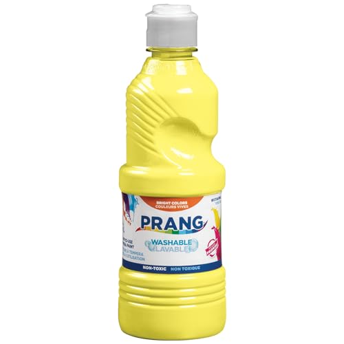 Prang Washable Tempera Paint, Yellow, 16 Oz., 1 Count - color: Yellow, size: 16 Fl Oz (Pack of 1)