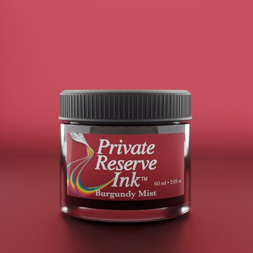 Private Reserve Premium Fountain Pen Ink, 60ml Bottle, Burgundy Mist | Premium fountain pen ink with smooth flow, rich color, and reliable everyday writing performance. - color: Burgundy Mist