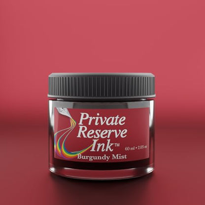 Private Reserve Premium Fountain Pen Ink, 60ml Bottle, Burgundy Mist | Premium fountain pen ink with smooth flow, rich color, and reliable everyday writing performance. - color: Burgundy Mist