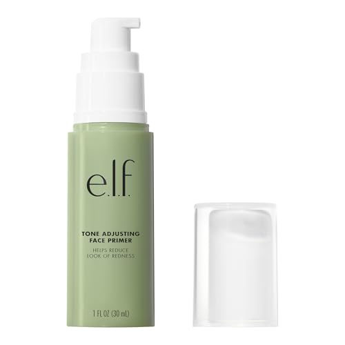 e.l.f. Tone Adjusting Face Primer, Makeup Primer For Neutralizing Uneven Skin Tones & Redness, Grips Makeup To Last, Vegan & Cruelty-free, Large - size: 1.01 Fl Oz