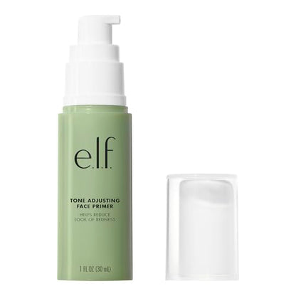 e.l.f. Tone Adjusting Face Primer, Makeup Primer For Neutralizing Uneven Skin Tones & Redness, Grips Makeup To Last, Vegan & Cruelty-free, Large - size: 1.01 Fl Oz