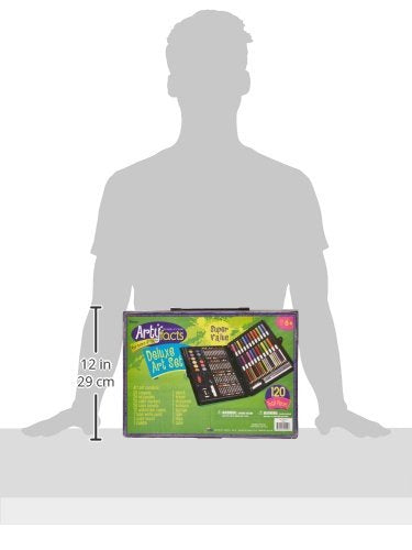Darice 120-Piece Deluxe Art Set, Black