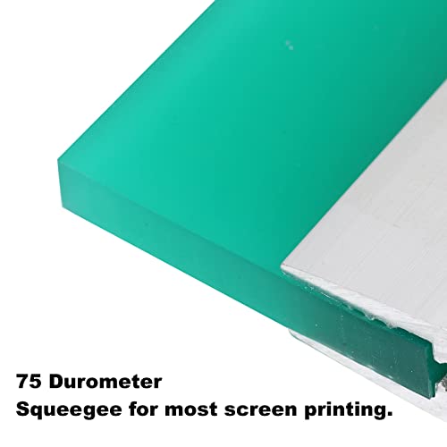 10 Inch Screen Printing Ink Squeegee with Aluminum Handle, 75 Durometer, Flat Squeegee for DIY Hand Printing, Flat Patterns - size: 10 inch