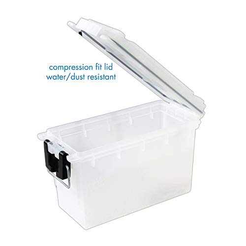 Logix 12535 Translucent Craft Organizer, Art Supply Organizer and Storage, Lockable School Supplies Organization, Moisture Resistant, Made in USA (Pack of 4) - size: One Size (Pack of 4)