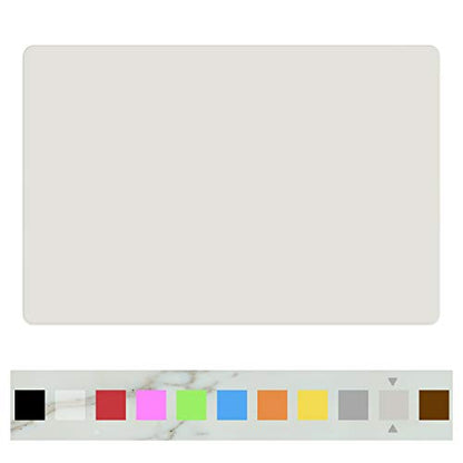 Silicone Placemats, Food-Grade Non-Slip Waterproof, Dining, Stain Resistant, Countertop Protector, Kitchen Counter Mat, Heat Resistant, Baking mat Dishwasher Safe (23.6"×15.7"-1pack, White Gray) - color: White Gray, size: 23.6"×15.7"-1pack