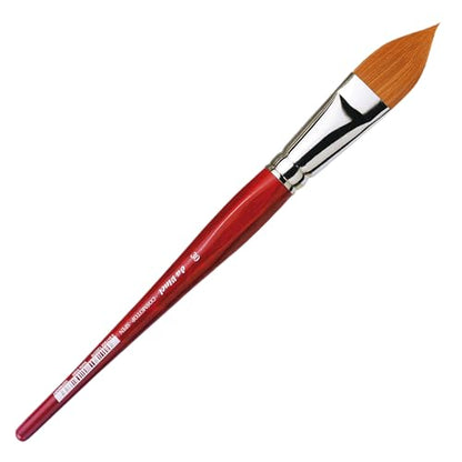 da Vinci Watercolor Series 5584 CosmoTop Spin Paint Brush, Pointed Oval Synthetic with Red Handle, Size 30 (5584-30) - size: Size 30, style: Pointed Oval