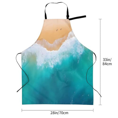 Beach For Waterproof Adjustable Adult Apron With Pockets For Men And Women Cooking, Painting
