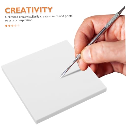 TEHAUX 3pcs Soft Rubber Carving Blocks for DIY Printmaking Beginner Friendly Rubber Pad for Craft Stamp Making Durable and Easy to Handle Carving Supplies for All Ages