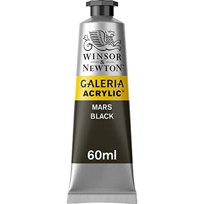 Winsor & Newton Galeria Acrylic Color, 60ml (2-oz) Tube, Mars Black - color: Mars Black, style: 2-oz Tube