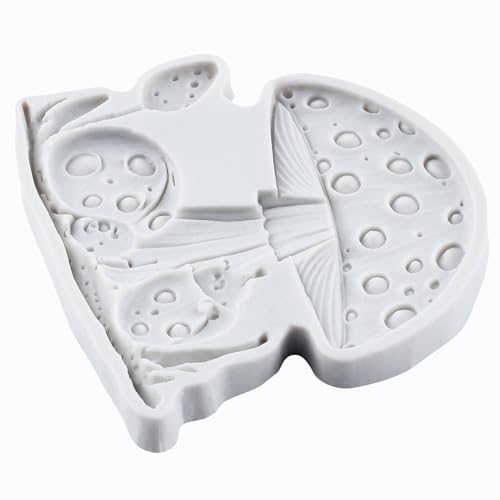 Mushroom Ladybug Polymer Clay Mold Mushroom Silicone Resin Molds for DIY Crafts Epoxy Resin Casting Air Dry Polymer Clay Plaster Jewelry Making - color: Style I