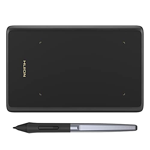 Drawing Tablet HUION H420X Graphics Drawing Tablet with 8192 Level Pressure Battery-Free Stylus, 4.17x2.6 inch Digital Art Tablet for OSU Game, Design, Teaching, Work with PC, Mac, Linux & Mobile - size: Small