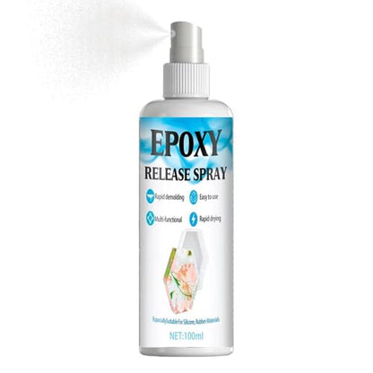 Epoxy Mold Release Spray - 100ml Non-Stick Smooth Agent,Smooth Mold Removal Epoxy Release Agent | for Candle Wax Plaster DIY Crafts Art Projects Casting