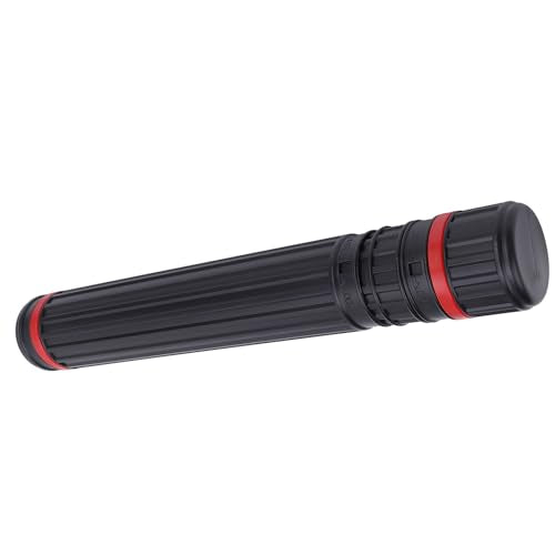Poster Tube, Poster Tubes Document Tube with Strap Expandable Poster Storage Mailing Tube for Document Black Telescoping Drafting Tube Art Tool Small