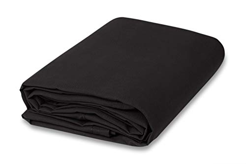 CCS Cotton Canvas Fabric (10oz) – Heavy Duty Duck Cloth for Apparel, Bags, Upholstery, Crafts & Decor – Reusable & Washable Cotton Canvas Bolt (5-Yard, Black) - color: Black