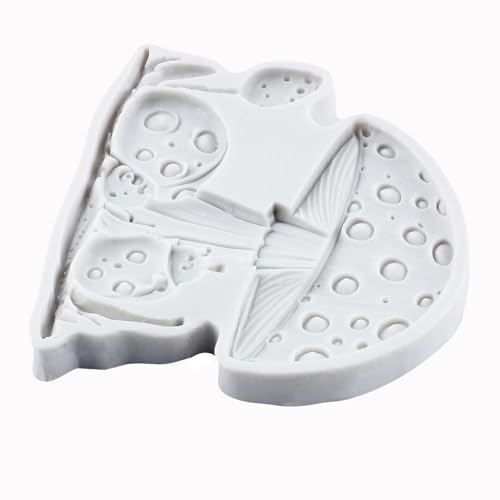 Mushroom Ladybug Polymer Clay Mold Mushroom Silicone Resin Molds for DIY Crafts Epoxy Resin Casting Air Dry Polymer Clay Plaster Jewelry Making - color: Style I