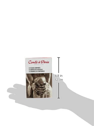 Conté à Paris Compressed Charcoal, Box of 12, Assorted - style: 12 Count Assorted Compressed Charcoal