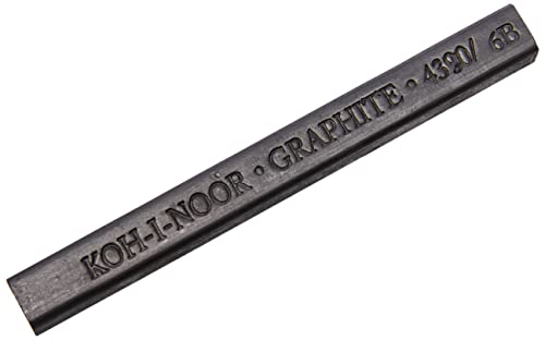 KOH-I-Noor FA4390 Gioconda Artist Graphite Blocks, 6-Pack - size: 6 Pack, style: Assorted