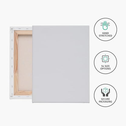 PIXY CANVAS Value Pack of 1 Stretched Canvas 8x10 inch, 1-1/4 (1.25) inch deep for Your Paintings/Artwork/Wall Art/Wall Decor (Pack of 1 Canvas, 8 x 10 inch, Landscape) - size: 8 x 10 inch, style: Pack of 1