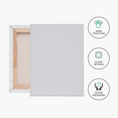PIXY CANVAS Value Pack of 1 Stretched Canvas 9x27 inch, 1-1/4 (1.25) inch deep for Your Paintings/Artwork/Wall Art/Wall Decor (Pack of 1 Canvas, 9 x 27 inch, Landscape) - size: 9 x 27 inch, style: Pack of 1