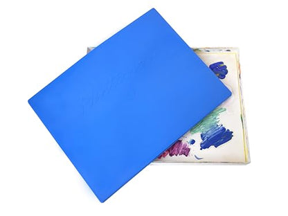 Masterson Palette Seal 12 x 16 in | Keeps Wet Paint Fresh for Weeks, Oil or Acrylic Painting Palette with Lid, Seal, Blue Lid Box, Made in USA