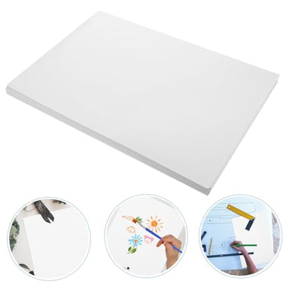 PLAFOPE 100sheets Blank Drawing Paper Pad Marker Pen Paper for Sketching Doodle Art Architectural Sketch Drafting Ink Resistant