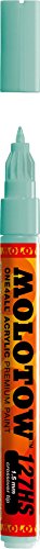 Molotow ONE4ALL Acrylic Paint Marker, 1.5mm, Lago Blue Pastel, 1 Each (127.415) - color: Lago Blue Pastel, style: Paint Marker - 1.5mm