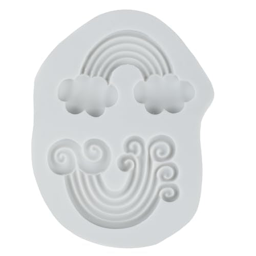 Rainbow Silicone Mold Rainbow Polymer Clay Molds for DIY Crafts Epoxy Resin Casting Air Dry Polymer Clay Plaster Jewelry Making - color: Style A