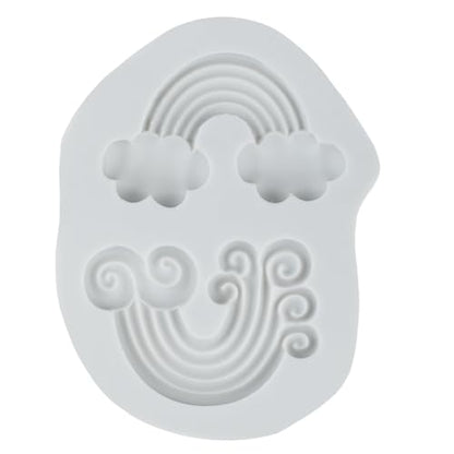 Rainbow Silicone Mold Rainbow Polymer Clay Molds for DIY Crafts Epoxy Resin Casting Air Dry Polymer Clay Plaster Jewelry Making - color: Style A
