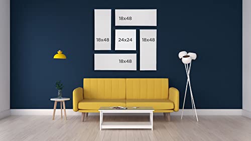 Creative Mark The Edge Deluxe Cotton 1-1/2" Deep Stretched Canvas for Painting, 10x40 Pack of 3, 14oz. Primed Weight, Universal Archival Priming, Medium Tooth, Hand-Stretched Canvas for Painters