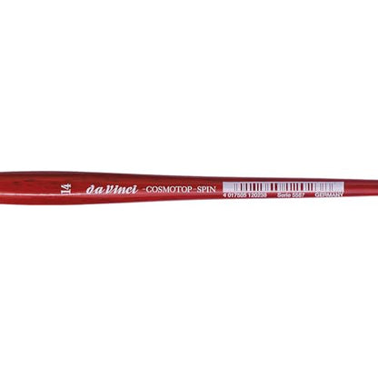 da Vinci Watercolor Series 5587 CosmoTop Spin Paint Brush, Slant Liner Synthetic with Red Handle, Size 14 (5587-14) - size: Size 14, style: Slant Liner
