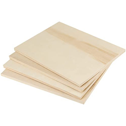 JOIKIT 10 Pack 9 x 12 Inch Wood Canvas Panels, Wooden Canvas Board Unfinished Wood Cradled Painting Panel Boards, Artist Wooden Canvases for Burning, Pouring, String Art, Crafts - size: 9 x 12 inch 10PCS