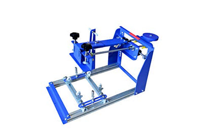 TECHTONGDA 8x10 Inches Cylindrical Screen Printing Machine for 6.7 Inches Diameter Cylinder Silk Screen Printing Press for Pen Cup Bottle