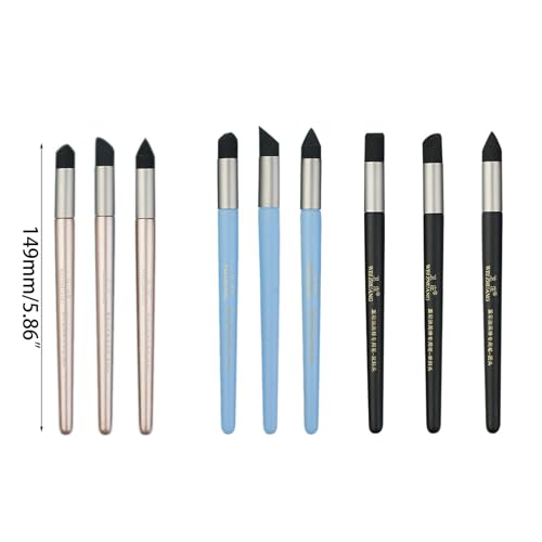 Color Shaper Paints Mixing Tool Paint Shaper Color Painting Blending Tool for Smearing Blending Highlighting Pastel Tools Soft Pastel Silicone Tools Oil Soft - color: Single Round Head