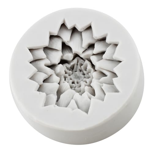 Flower Polymer Clay Mold Chrysanthemum Flower Silicone Molds for DIY Crafts Epoxy Resin Casting Air Dry Clay Plaster Jewelry Making - color: Style C