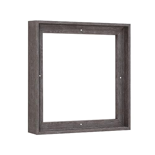 Pixy Canvas Floater Frame 4x4 for 1-1/2 (1.5) inch Deep Canvas Paintings/Canvas Prints/Wood Canvas Panels/Wall Art/Wall Decor/Home Decor/Artwork (Rustic Gray, 4 x 4 inch, Square) - color: Rustic Gray, size: 4 x 4 inch