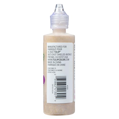 Tulip Puff Fabric Paint, Permanent Craft Paint for Clothes, DIY Projects, Notoxic, 4 fl oz 3-Pack, Glitter Gold - color: Xmas