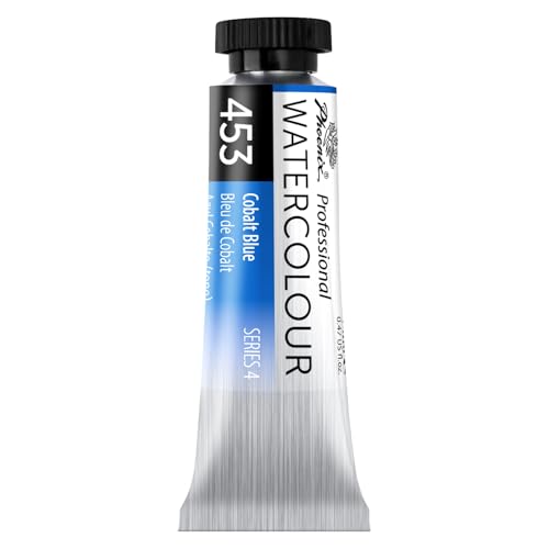 PHOENIX Professional Watercolor Paint Single Tube - 0.47 Fl Oz / 14ml - Cobalt Blue - color: Cobalt Blue, size: 0.47 Fl Oz (Pack of 1)