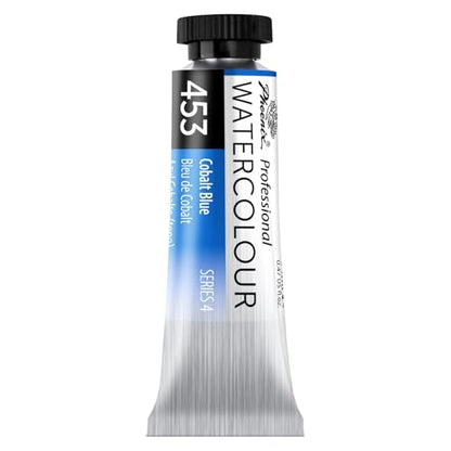 PHOENIX Professional Watercolor Paint Single Tube - 0.47 Fl Oz / 14ml - Cobalt Blue - color: Cobalt Blue, size: 0.47 Fl Oz (Pack of 1)