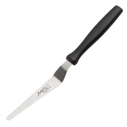 Ateco Ultra Offset Tapered Spatula with 4.75 by .75-Inch Stainless Steel Blade, Plastic Handle, Dishwasher Safe - style: Offset Tapered - 4.75"