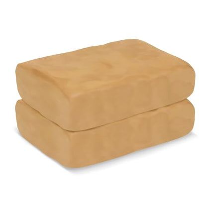 ZEHIQ Air Dry Clay-2.2 lbs Natural Yellow Pottery Clay for Craft Projects | Wheel Throwing, Hand Building, Sculpting Molding, No Baking Required, Self-Hardening, Beginners & Professional Artists - color: yellow