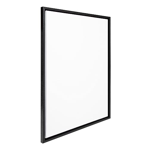 Kate and Laurel Sylvie Blank Framed Canvas Wall Art, 23x33 Brown, Modern Empty Canvas for Paint-Your-Own Art, Premium Canvas Already Framed - color: Black, size: 23"L x 33"W