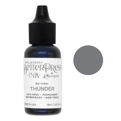 Spellbinders BetterPress Letterpress Ink Pad & Reinkers Bundle (Jet Set) - color: Jet Set
