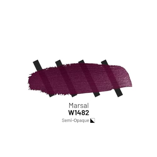 KAMENSKAYA Acrylic Inks for Artists - Marsala Acrylic Ink, 3.38 Fl Oz (100 ml) - color: Marsala