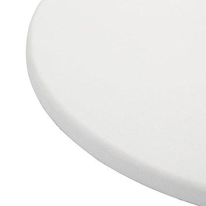 Paramount Cotton Oval Canvas, 8x10", Box of 6 - Medium Texture, 11/16" Thick, 9 oz. Double Primed, Acid-Free, Non-Ghosting Raised Edge Stretcher Frame, Smooth Edge Oval Canvases for Painting - size: 8x10"