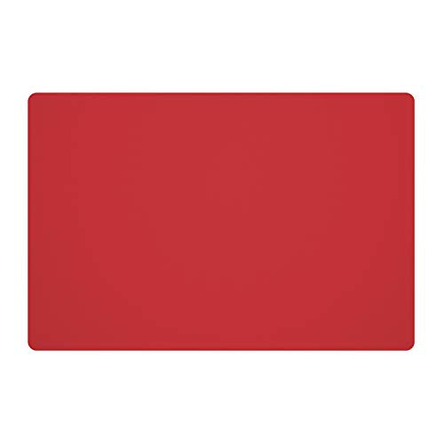 Silicone Placemats, Food-Grade Non-Slip Waterproof, Dining, Stain Resistant, Countertop Protector, Kitchen Counter Mat, Heat Resistant, Baking mat Dishwasher Safe (23.6"×15.7"-1pack, Red) - color: Red, size: 23.6"×15.7"-1pack