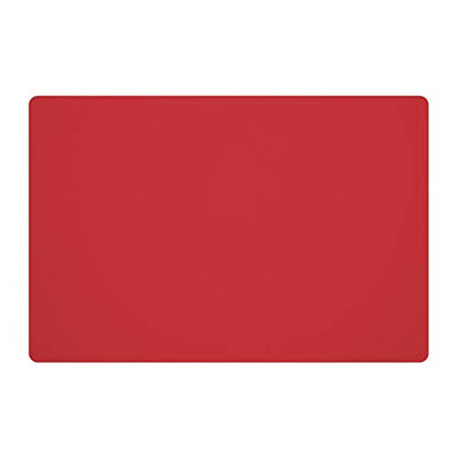 Silicone Placemats, Food-Grade Non-Slip Waterproof, Dining, Stain Resistant, Countertop Protector, Kitchen Counter Mat, Heat Resistant, Baking mat Dishwasher Safe (23.6"×15.7"-1pack, Red) - color: Red, size: 23.6"×15.7"-1pack